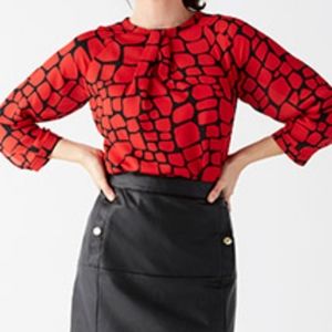 Liz Claiborne Career 3/4 Sleeve Blouse